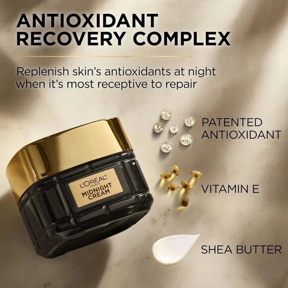 L'OREAL PARIS AGE PERFECT CELL RENEWAL MIDNIGHT CREAM ANTIOXIDANT COMPLEX! 1.7OZ - Picture 3 of 11